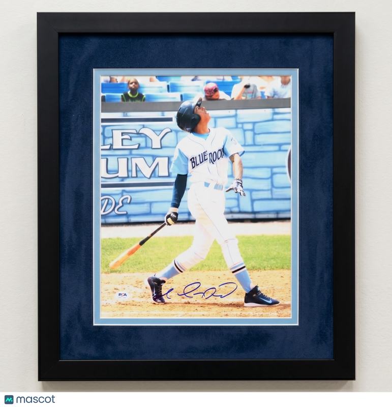 Raul Adalberto Mondesi Blue Rocks Signed 11x14 Custom Framed Photo PSA
