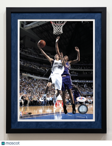 Devin Harris Dallas Mavericks Signed Basketball 8x10 Custom Framed Photo PSA