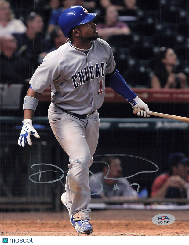 Dave Sappelt Chicago Cubs Signed 8x10 Photo PSA