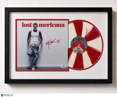 Machine Gun Kelly (MGK) Signed Lost Americana Custom Framed Vinyl Album PSA