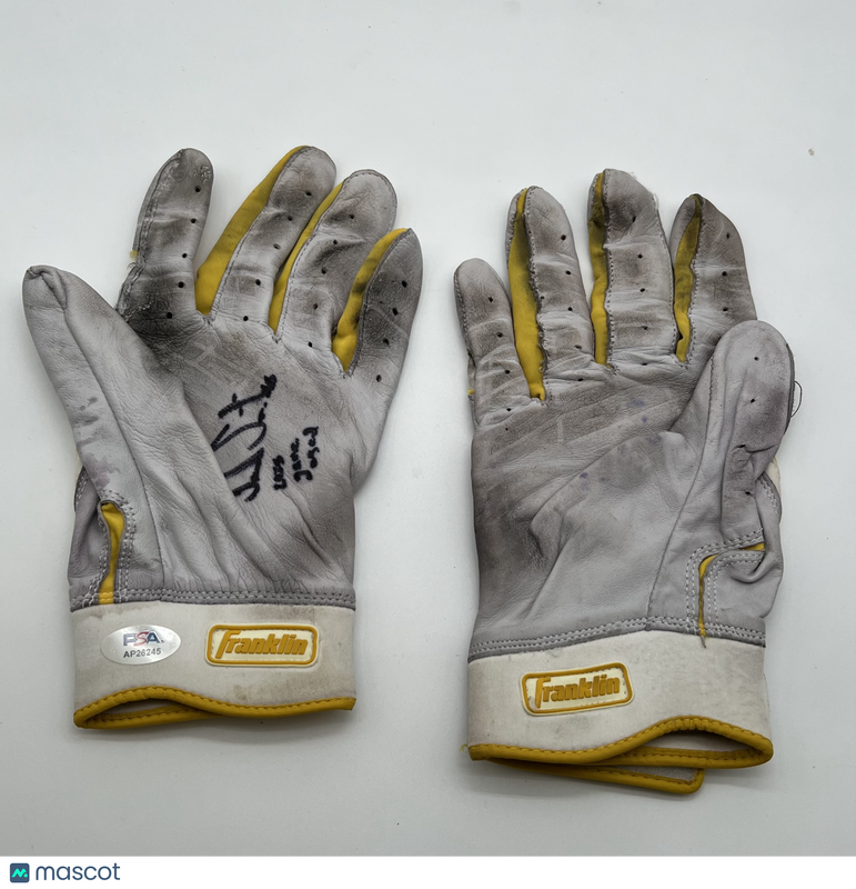 Jack Suwinski Signed Pittsburgh Pirates Batting Gloves