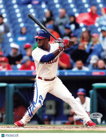 Odubel Herrera Philadelphia Phillies Signed 8x10 Photo PSA