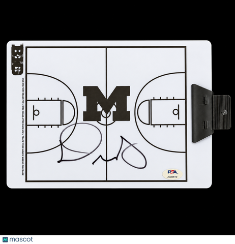 Dusty May Signed Basketball Clipboard PSA Michigan Wolverines