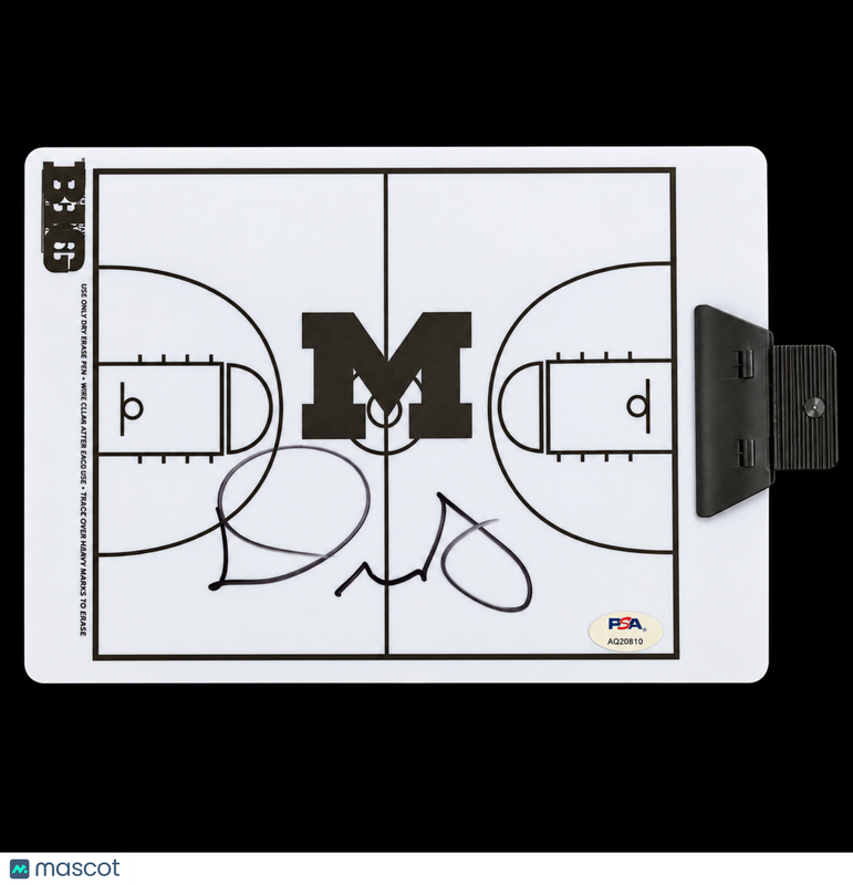 Dusty May Signed Basketball Clipboard PSA Michigan Wolverines