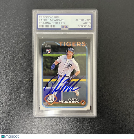 2024 Topps Series Two#516 Parker Meadows Signed Card PSA Detroit Tigers