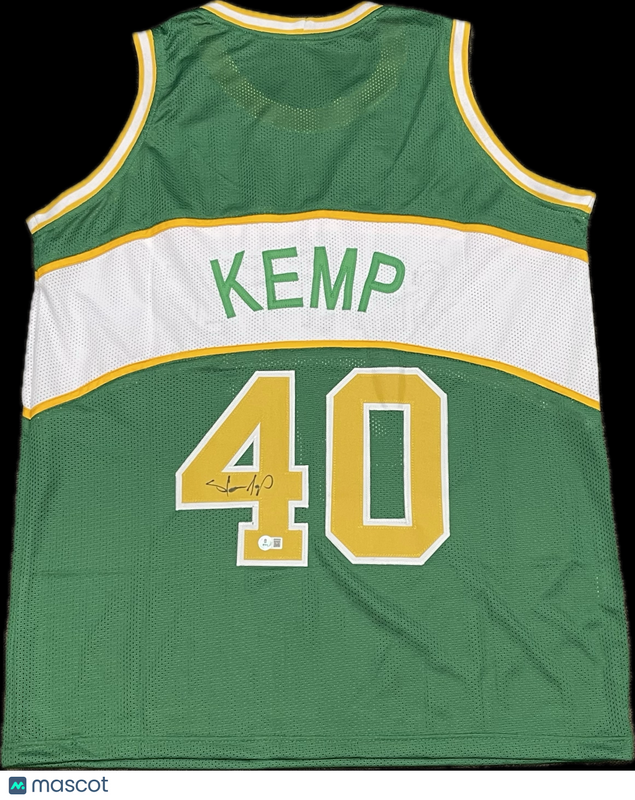 Shawn Kemp Signed Seattle Supersonics Jersey PSA
