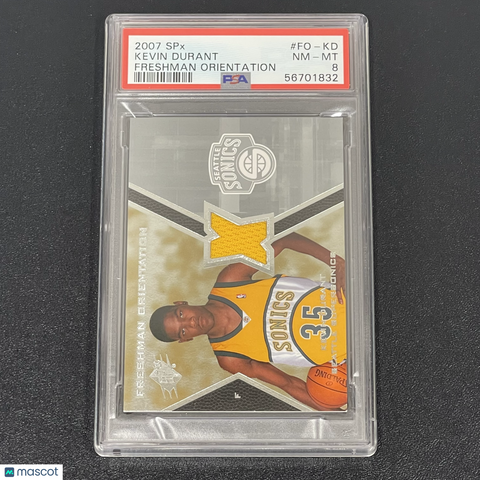 2007 SPX Freshman Orientation #FO-KD Kevin Durant PSA 8