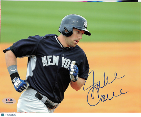 Jake Cave New York Yankees Signed 8x10 Photo PSA