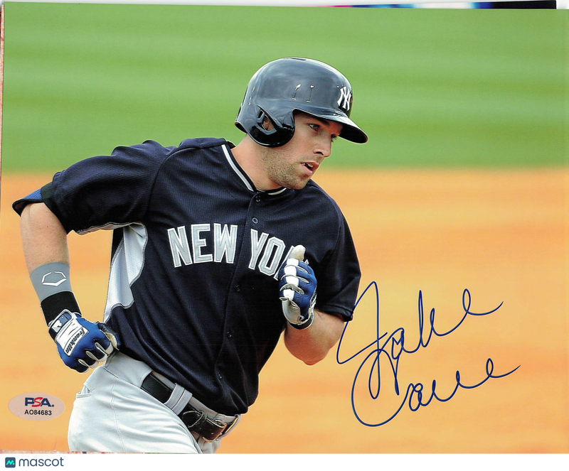 Jake Cave New York Yankees Signed 8x10 Photo PSA
