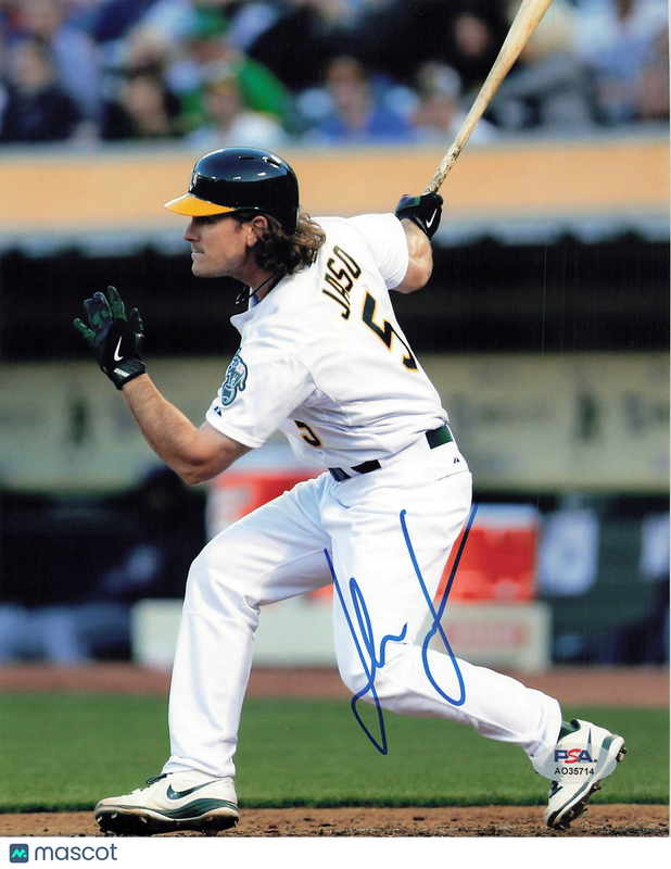 John Jaso Oakland Athletics Signed 8x10 Photo PSA