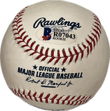 Justin Dunn Signed Baseball MLB BAS Autographed