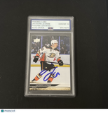 2024-2025 Upper Deck Series 1 #2 Jackson Lacombe signed card PSA Auto 10