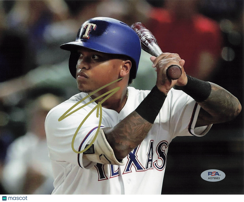 Willie Calhoun Texas Rangers Signed 8x10 Photo PSA