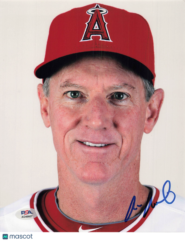 Ron Roenicke Los Angeles Angels Signed 8x10 Photo PSA