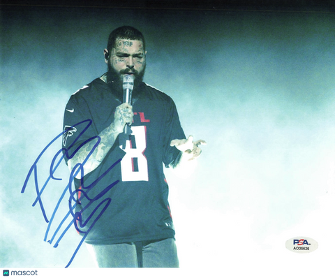Post Malone Signed 8x10 Photo PSA Autographed