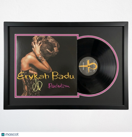 Erykah Badu Signed Baduizm Custom Framed Vinyl PSA Album Autographed