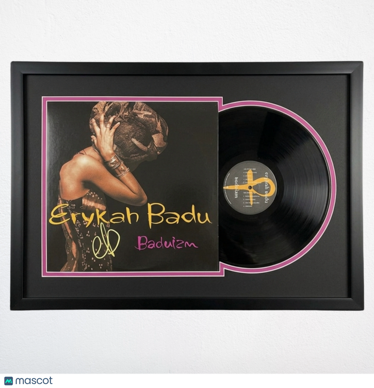 Erykah Badu Signed Baduizm Custom Framed Vinyl PSA Album Autographed