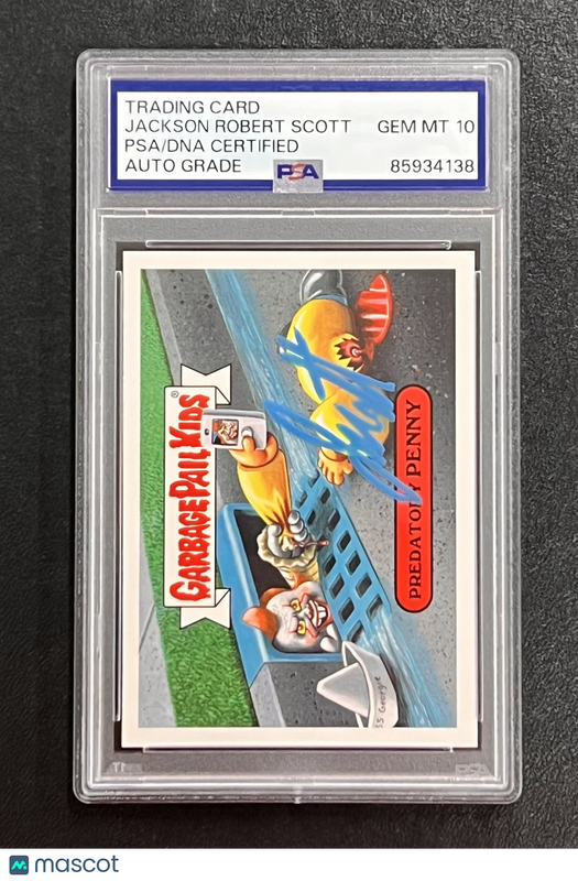 2018 Topps Jackson Robert Scott 5b/15 GPK Modern Horror Sticker Signed Card Auto