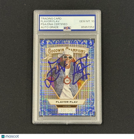 2025 Upper Deck Flavor Flav #24  Signed Card Auto 10 PSA Slabbed
