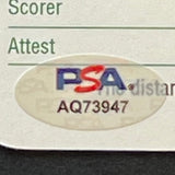 Johnson Wagner Signed Golf Scorecard PSA Autographed