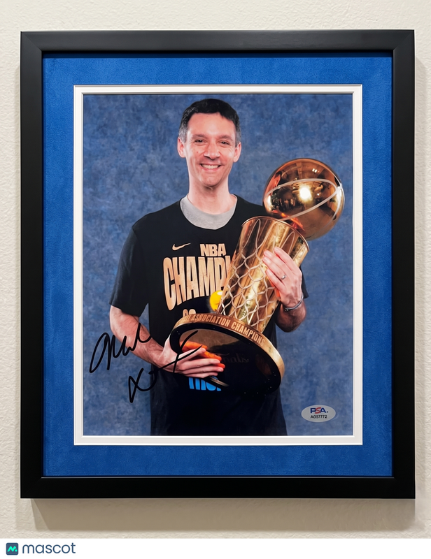 Mark Daigneault Oklahoma City Thunder Signed 8x10 Custom framed Photo PSA