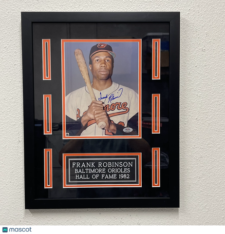 Frank Robinson Baltimore Orioles Signed 8x10 Framed Photo PSA Autographed