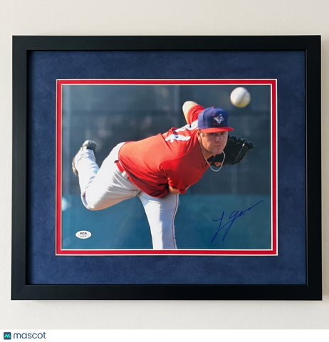 Lucas Giolito Auburn Doubledays Signed 11x14 Custom Framed Photo PSA