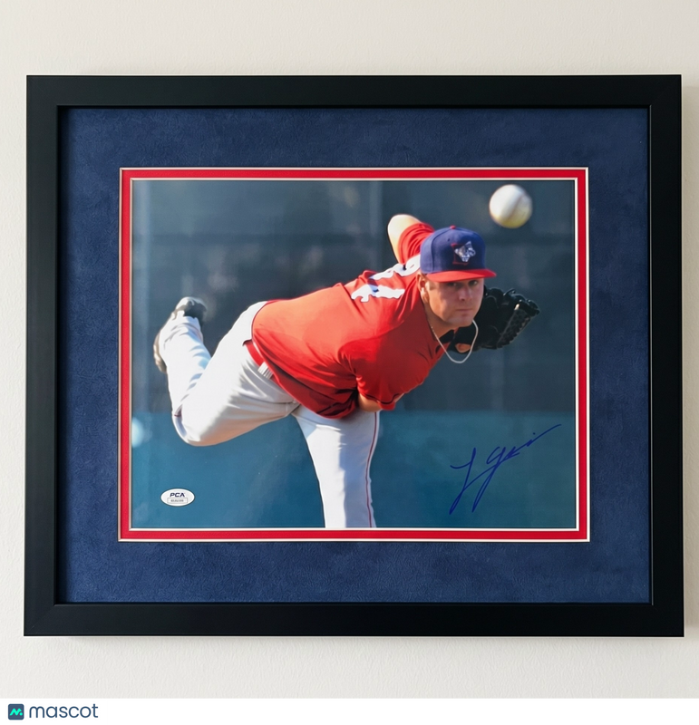 Lucas Giolito Auburn Doubledays Signed 11x14 Custom Framed Photo PSA