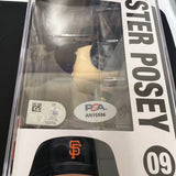 Buster Posey Signed Baseball #09 Funko Pop PSA Encapsulated Autographed
