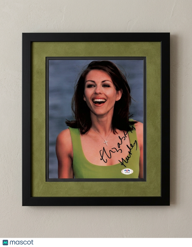 Elizabeth Hurley Signed 8x10 Framed Photo PSA Autographed