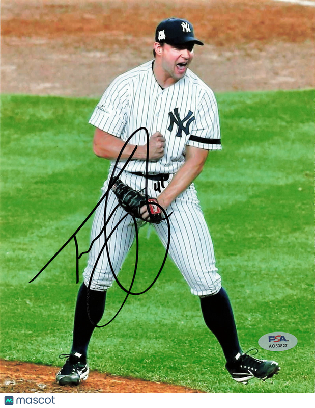 Tommy Kahnle New York Yankees Signed 8x10 Photo PSA