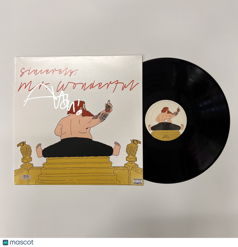 Action Bronson Signed Mr. Wonderful Vinyl Album PSA