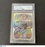 2023 Bowman Chrome #BDC8 Grant Taylor signed card PSA Auto 10 White Sox