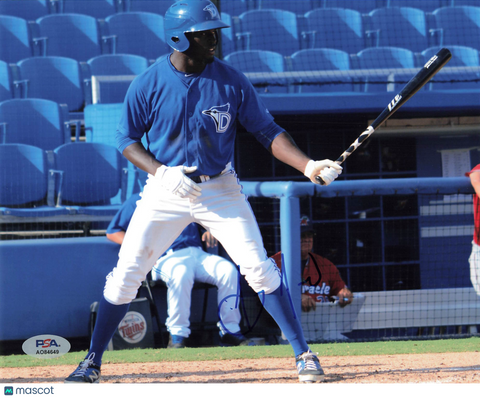 Anthony Alford Toronto Blue Jays Signed 8x10 Photo PSA