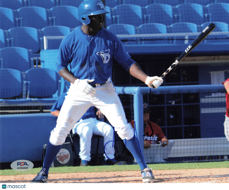 Anthony Alford Toronto Blue Jays Signed 8x10 Photo PSA