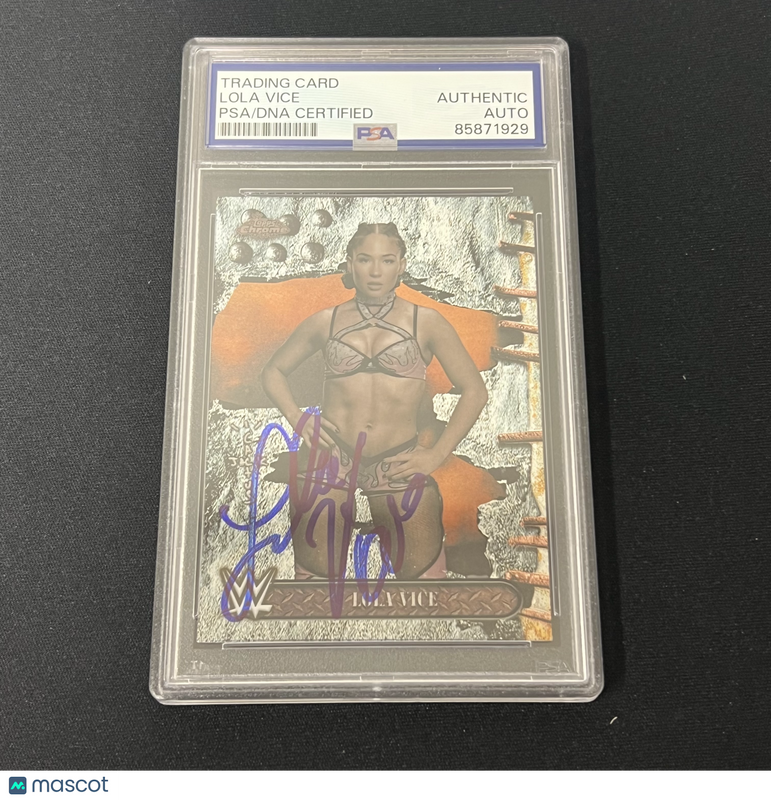 2025 Topps Chrome#45 Lola ViceSigned Card Auto PSA Slabbed