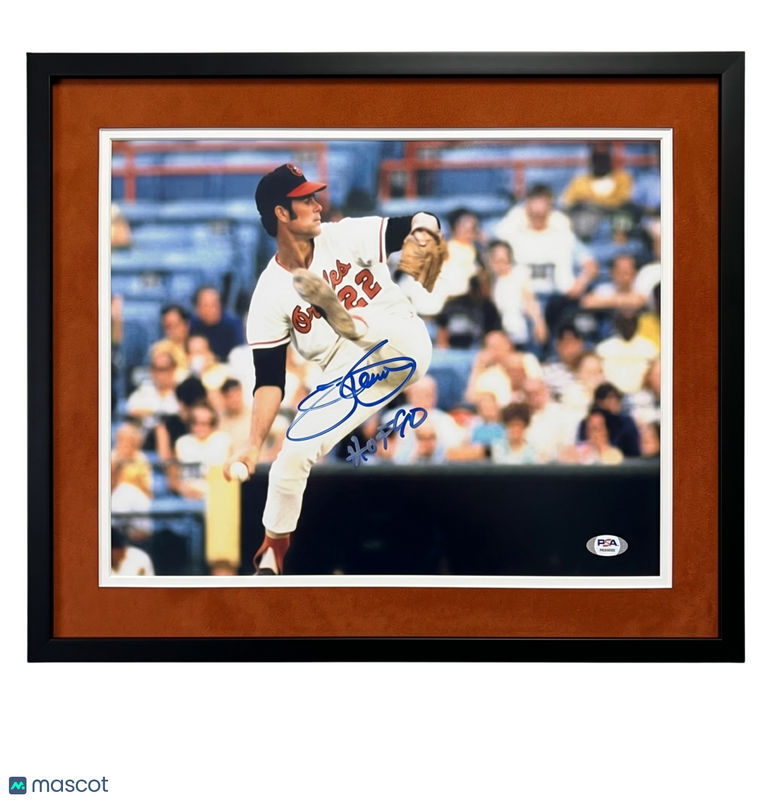 Jim Palmer Baltimore Orioles Signed 11x14 Custom Framed Photo PSA