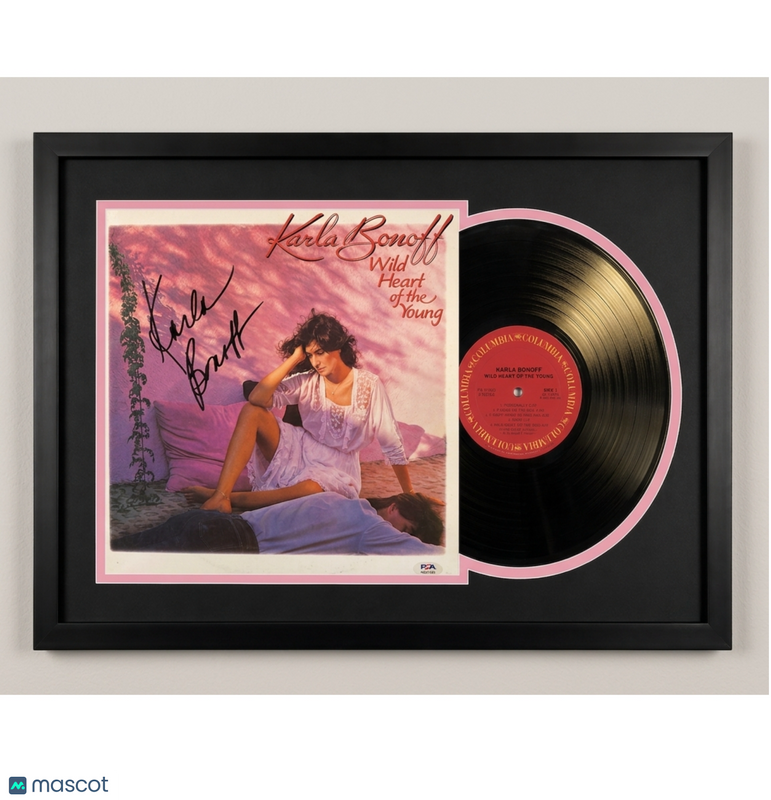 Karla Bonoff Signed Wild Heart of the Young Custom Framed Vinyl Album PSA Auth