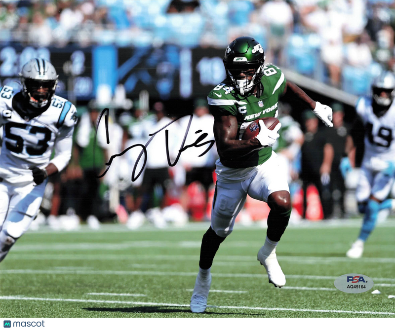 Corey Davis Signed New York Jets Football 8x10 Photo PSA Autographed