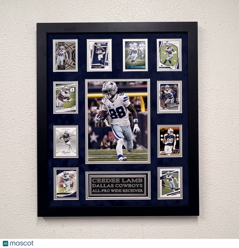 CeeDee Lamb 10-Card Custom Display Frame Dallas Cowboys