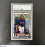 2024 Topps 1st Bowman Chrome#BCP-69 Brice Matthews Signed Card PSA Astros