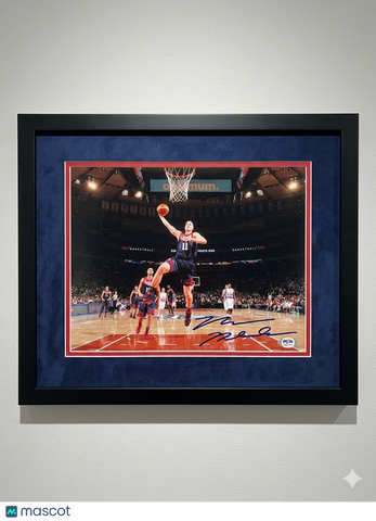 Mason Plumlee Team USA Signed Basketball 11x14 Custom Framed Photo PSA