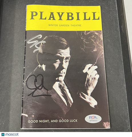 George Clooney & Clark Gregg Signed PLAYBILL PSA/DNA Autographed