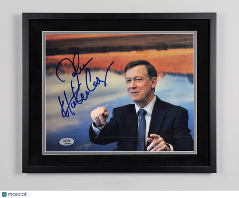 John Hickenlooper signed 8x10 Custom Framed photo PSA/DNA Autographed