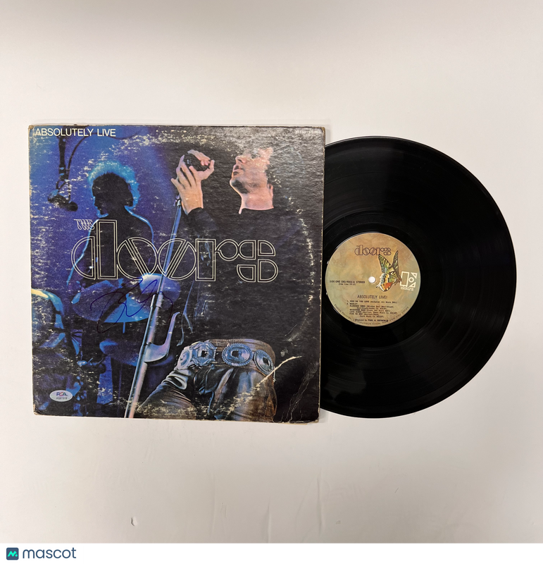 Robby Krieger Signed Absolutely Live Vinyl Album PSA Auth