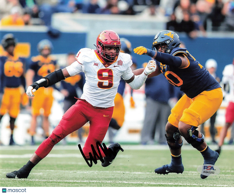 Will McDonald IV Signed Iowa State Cyclones Football 8x10 Photo PSA Autographed