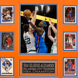 Shai Gilgeous-Alexander 10-Card Custom Display Frame Oklahoma City Thunder