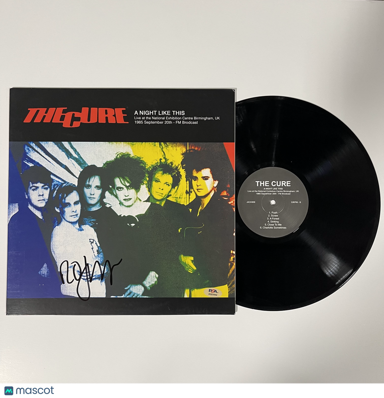 Robert Smith Signed A Night Like This Vinyl Album PSA Autographed