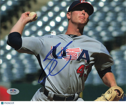 J.B. Bukauskas U.S National Baseball Team Signed 8x10 Photo PSA