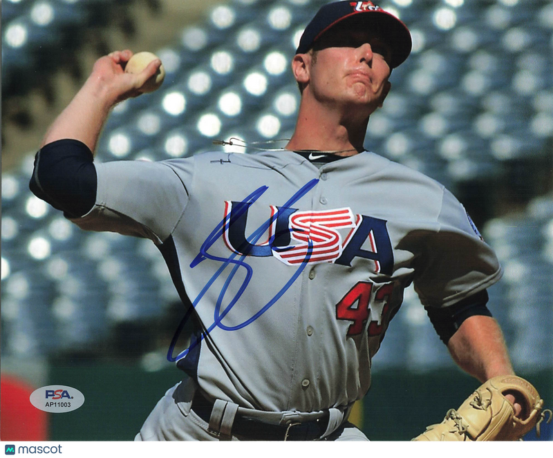 J.B. Bukauskas U.S National Baseball Team Signed 8x10 Photo PSA